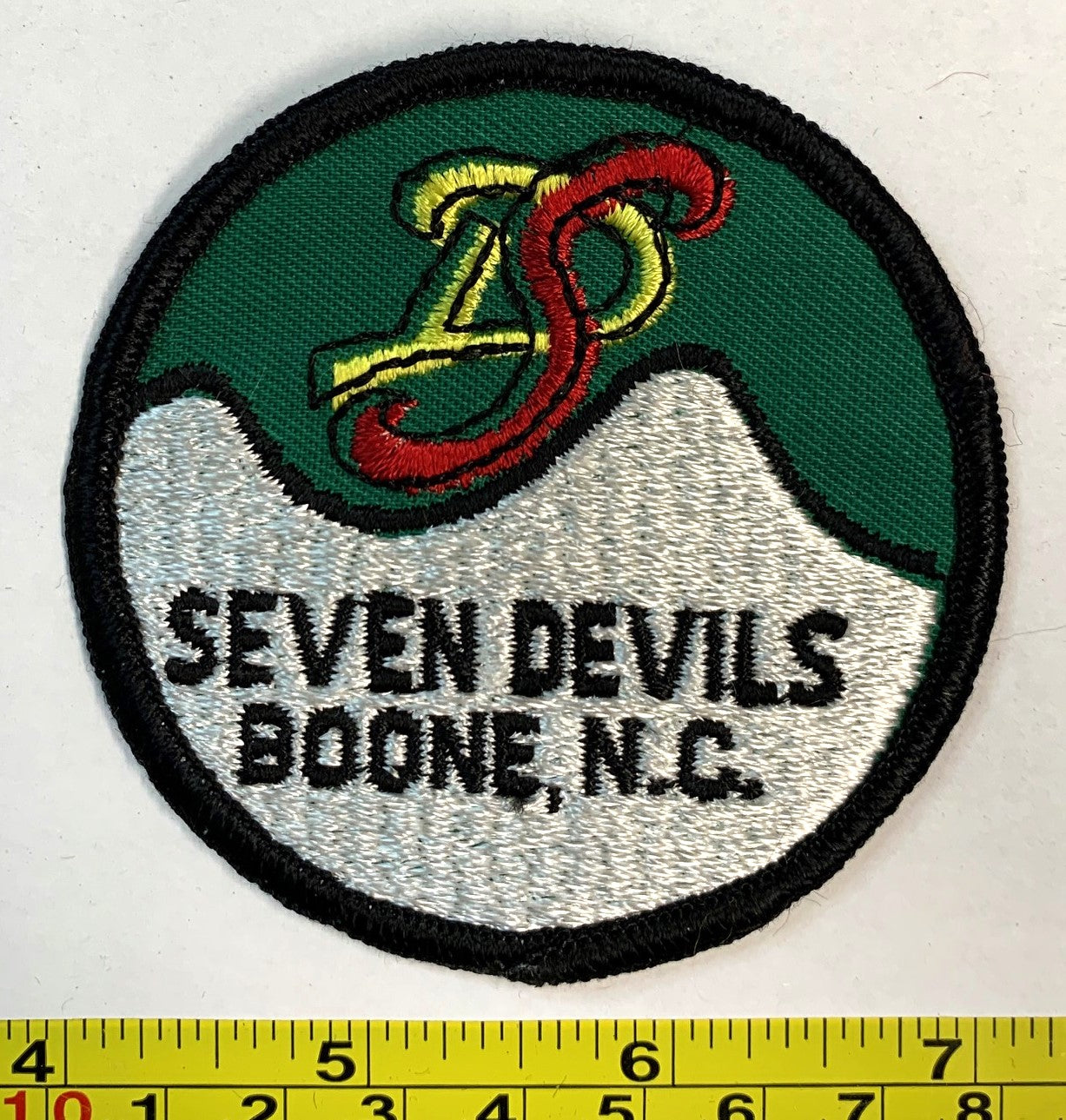 Seven Devils Boone North Carolina Ski Skiing Vintage Patch The