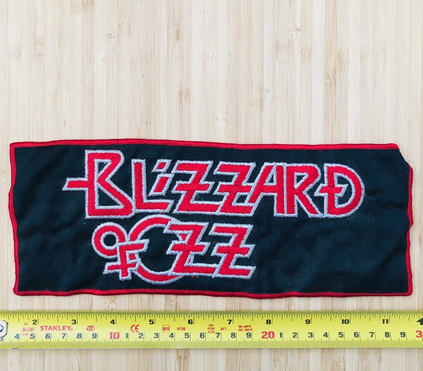 Patch Brodé Ozzy Osbourne Blizzard Of Ozz - 10,2 Cm - Licence Officielle - Pour Veste, Sac, Customisation