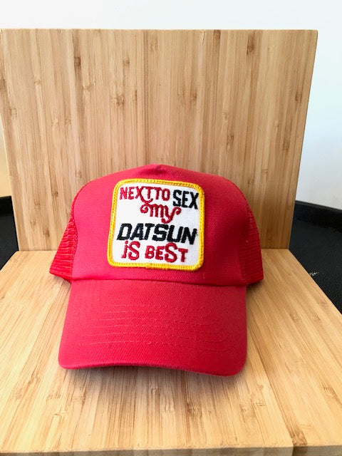 Vintage Next To Sex My Datsun Is Best  Cap