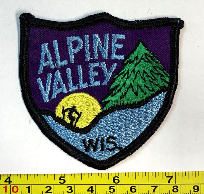 Alpine Valley Wisconsin Ski Skiing Vintage Patch