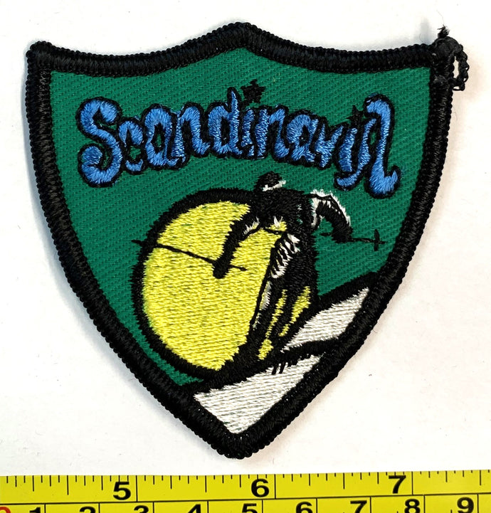 Scandinavia Ski Skiing Vintage Patch