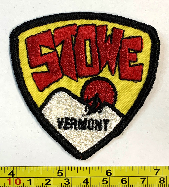 Stowe Vermont Ski Skiing Vintage Patch