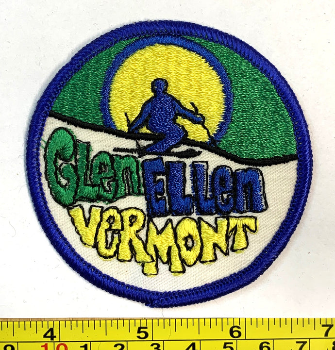 Glen Ellen Vermont Ski Skiing Vintage Patch