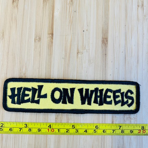 Hell On Wheels Vintage Word Patch