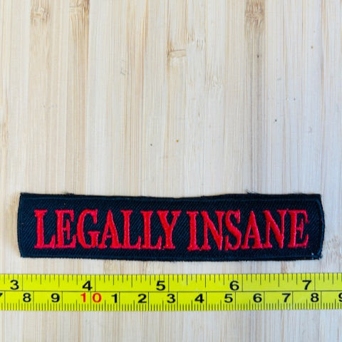 Legally Insane Vintage Word Patch