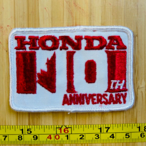 Honda 10th Anniversary Vintage Patch