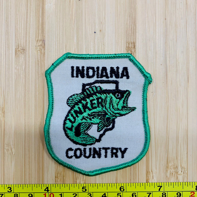 Lunker Indiana County Fishing Vintage Patch