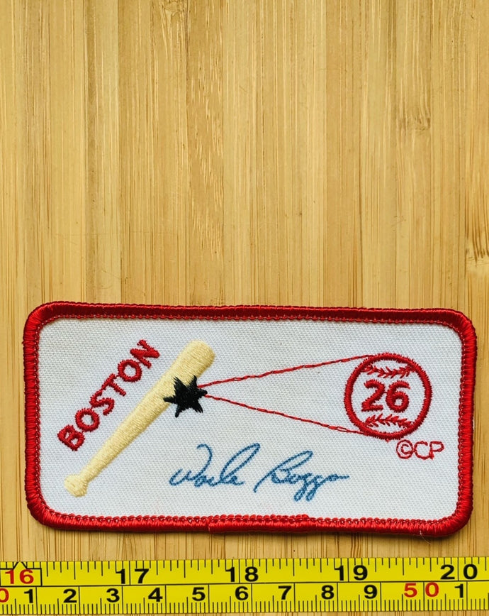 Vintage MLB Boston Baseball Signature Patch