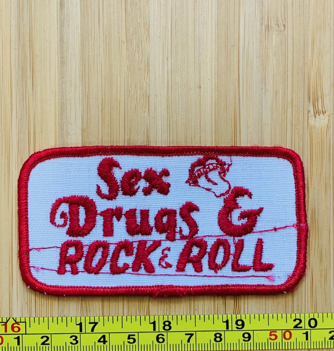 Sex Drugs & Rock & Roll Vintage Patch