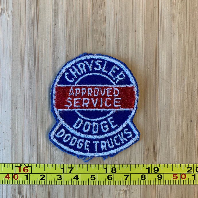 Chrysler Approved Service Dodge Vintage Patch