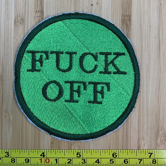 Green/Dark Green Fuck Off Vintage Patch