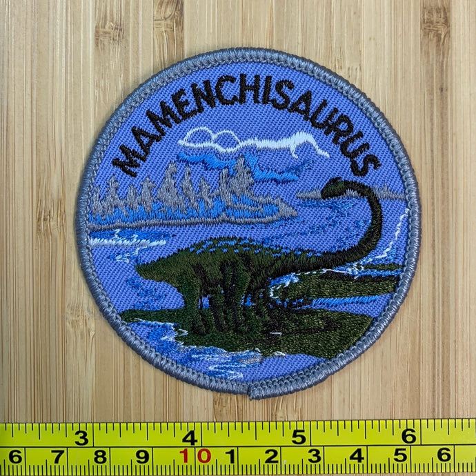 Mamenchisaurus Dinosaur Vintage Patch