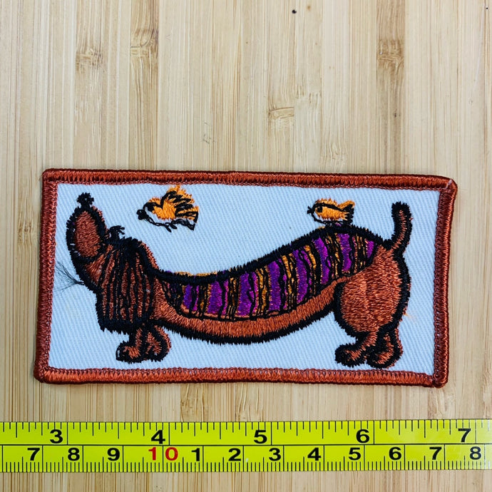 Dachshund  Wiener  Circus Vintage Patch