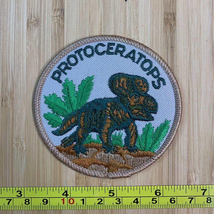 Protoceratops Dinosaur Vintage Patch