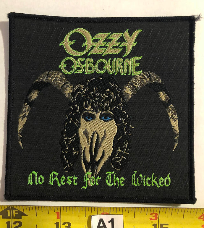 Ozzy Osbourne No Rest For The Wicked Vintage Patch