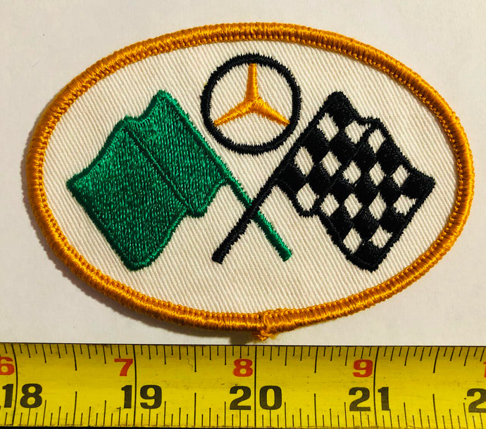 Mercedes Benz Racing Flag Vintage Patch