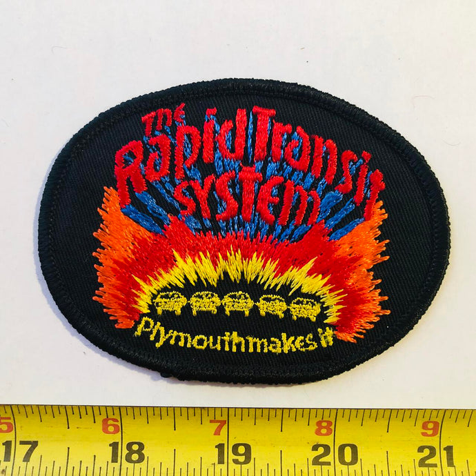 Rapid Transit Team Plymouth Vintage Patch