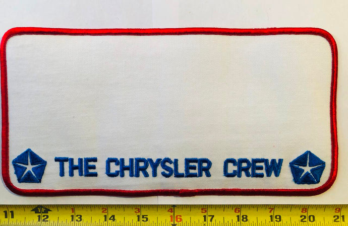 The Chrysler Crew Back Vintage Patch