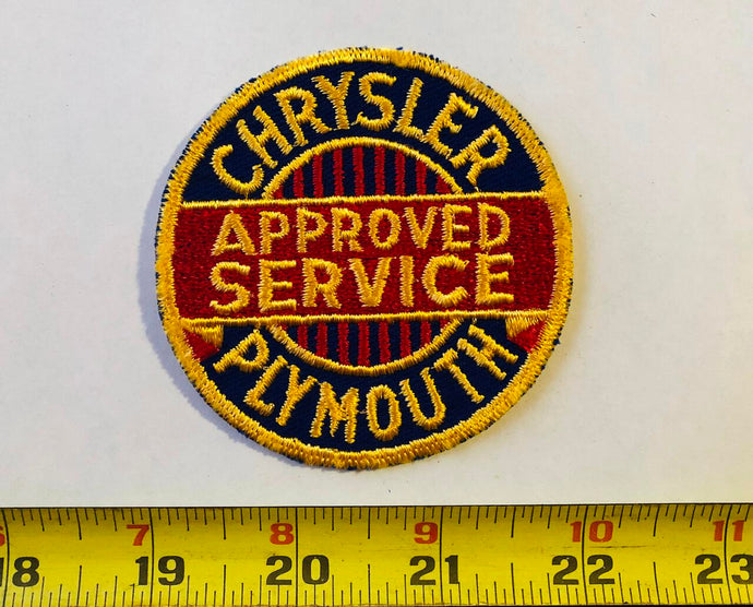 Plymouth Chrysler Approved Service Vintage Patch
