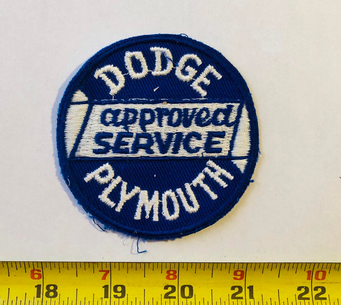 Plymouth Dodge Approved Service Vintage Patch