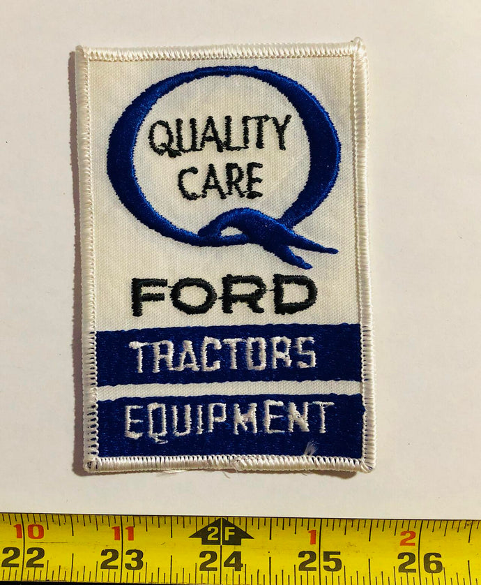 Quality Care Ford Tractor Equipment Vintage Patch