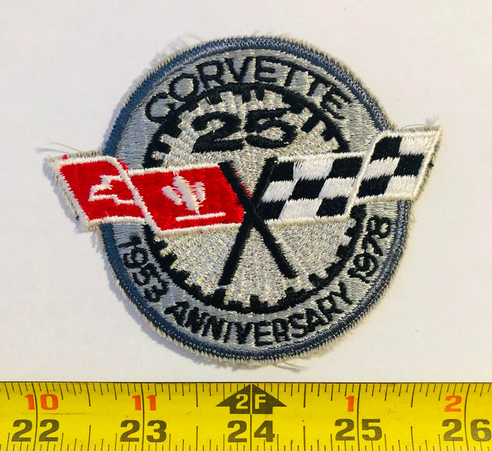 Corvette 25th Anniversary Vintage Patch