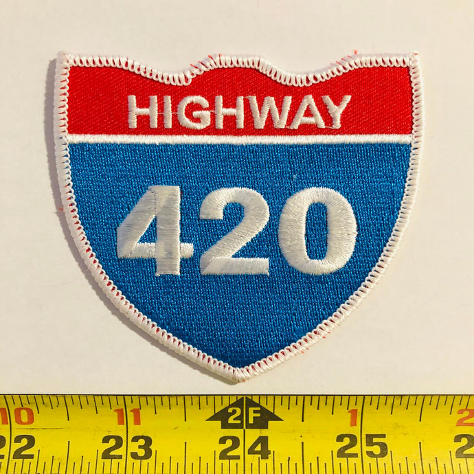 Highway 420 Marijuana Vintage Patch