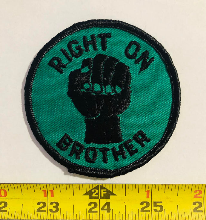 Right On Brother Vintage Patch