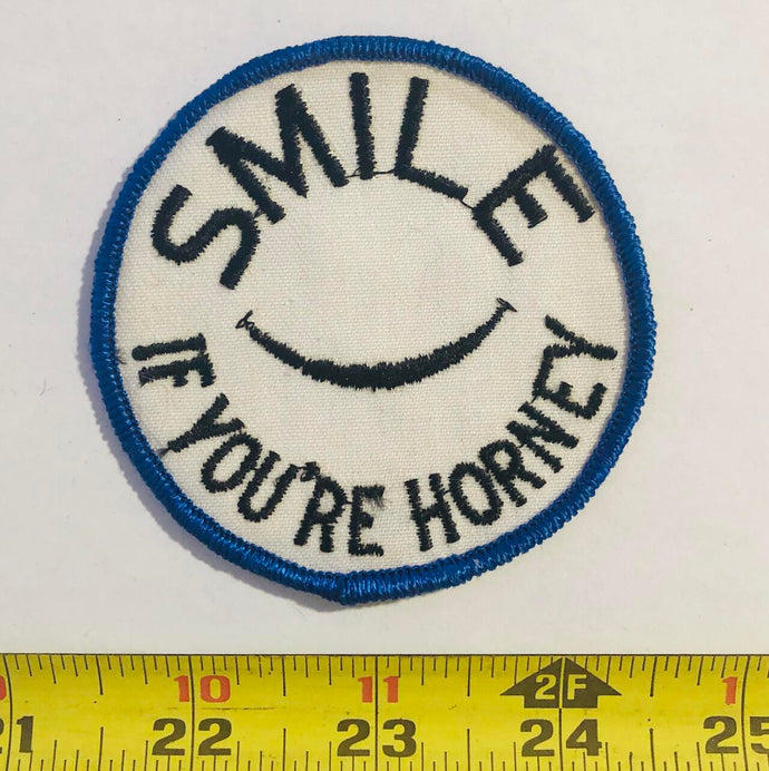 Smile if You're Horny Vintage Patch