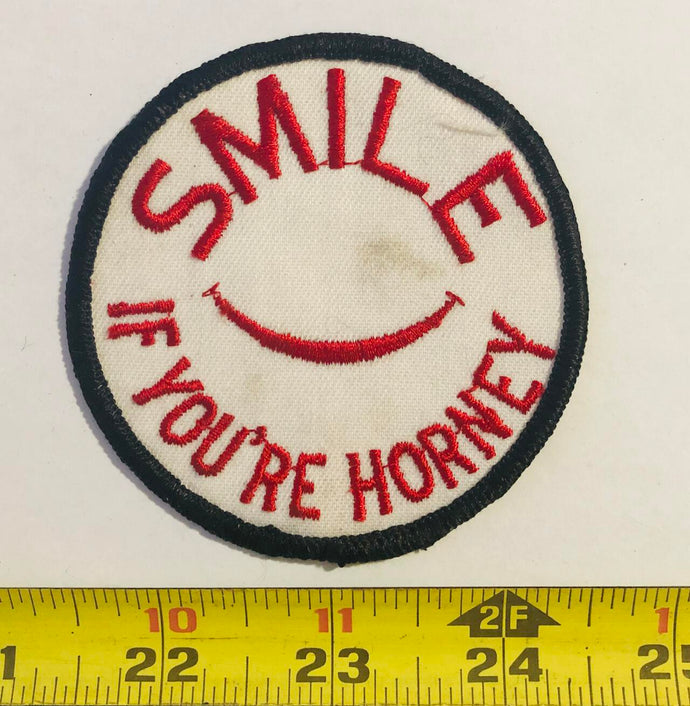 Smile if You're Horny Vintage Patch