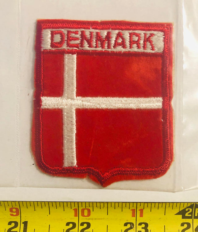 Denmark Flag Vintage Patch