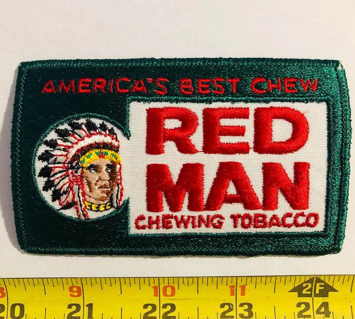 Red Man Chewing Tobacco Vintage Patch