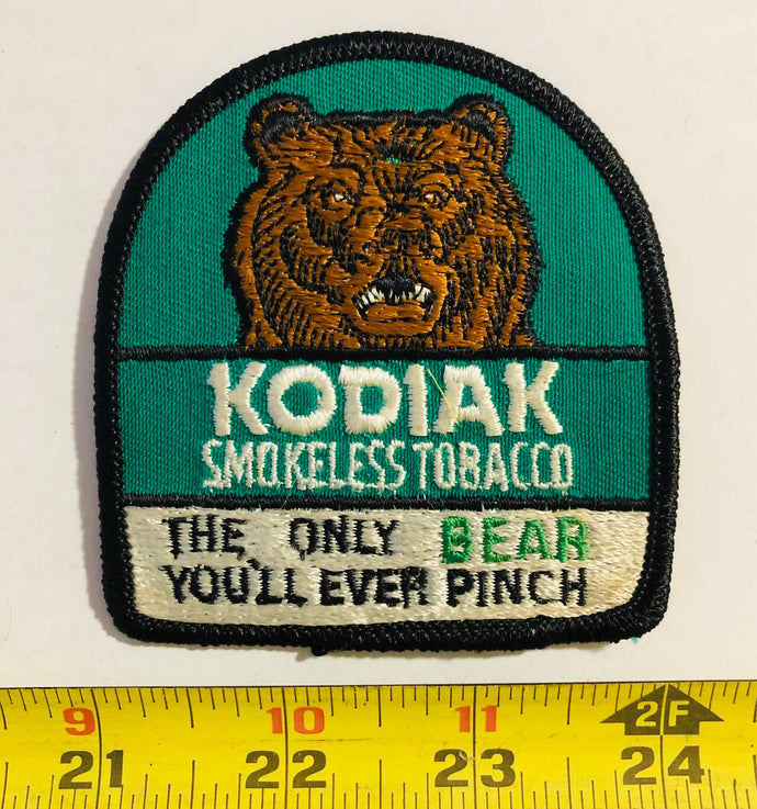Kodiak Smokeless Tobacco Snuff Vintage Patch