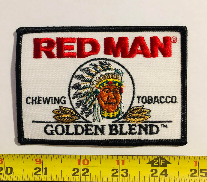 Red Man Golden Blend Chewing Tobacco Vintage Patch