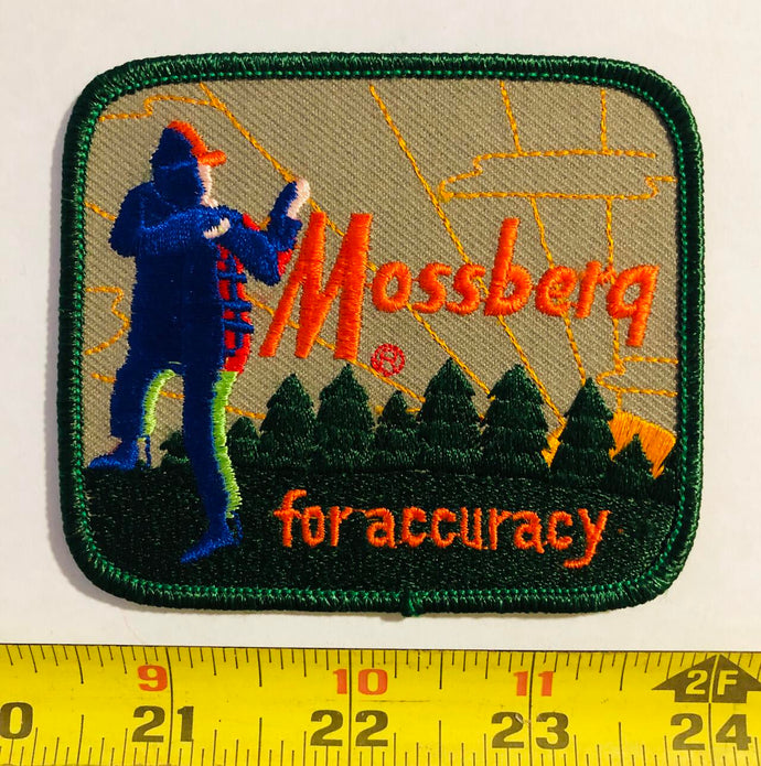 Mossberg For Accuracy Gun Vintage Patch