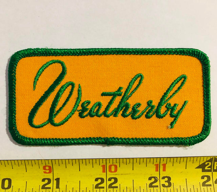 Weatherby Gun Vintage Patch
