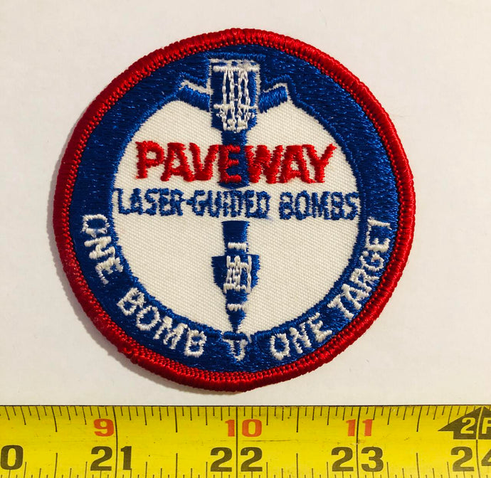 Paveway Laser Guide Bombs Gun Vintage Patch
