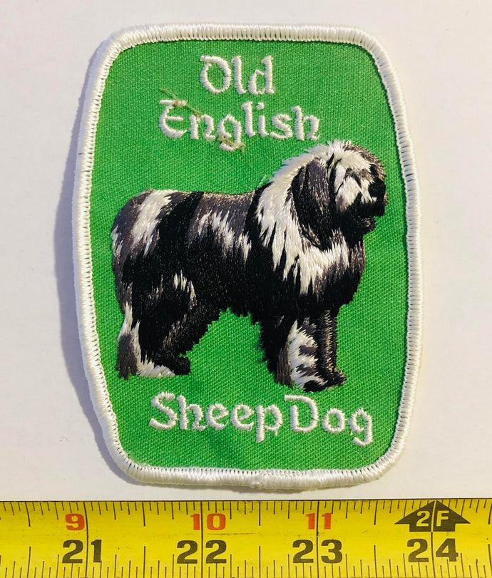 Old English Sheepdog Vintage Patch