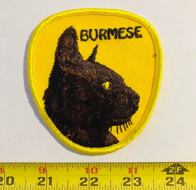 Burmese Cat Vintage Patch