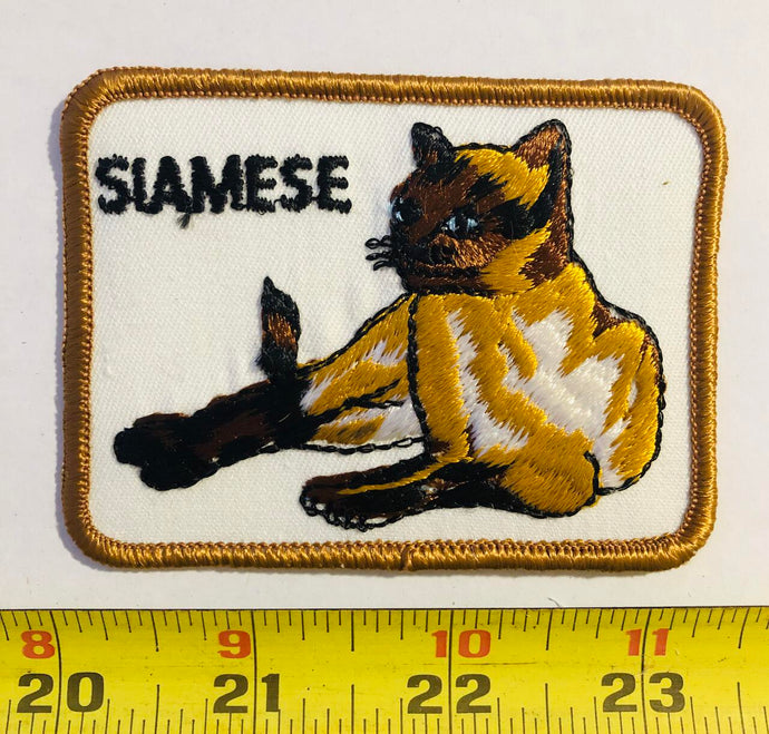 Siamese Cat Vintage Patch