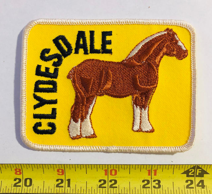 Clydesdale Horse Vintage Patch