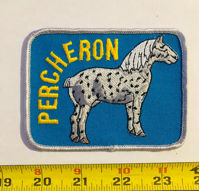 Percheron Horse Vintage Patch
