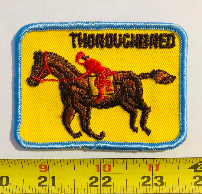 Thoroughbred Horse Vintage Patch