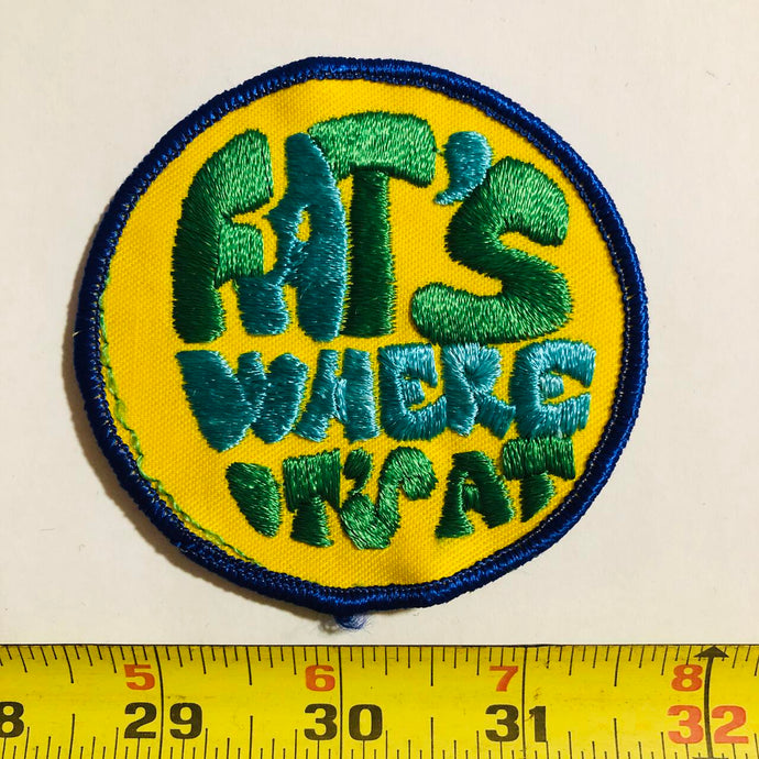 Fat's Where It's At Vintage Patch