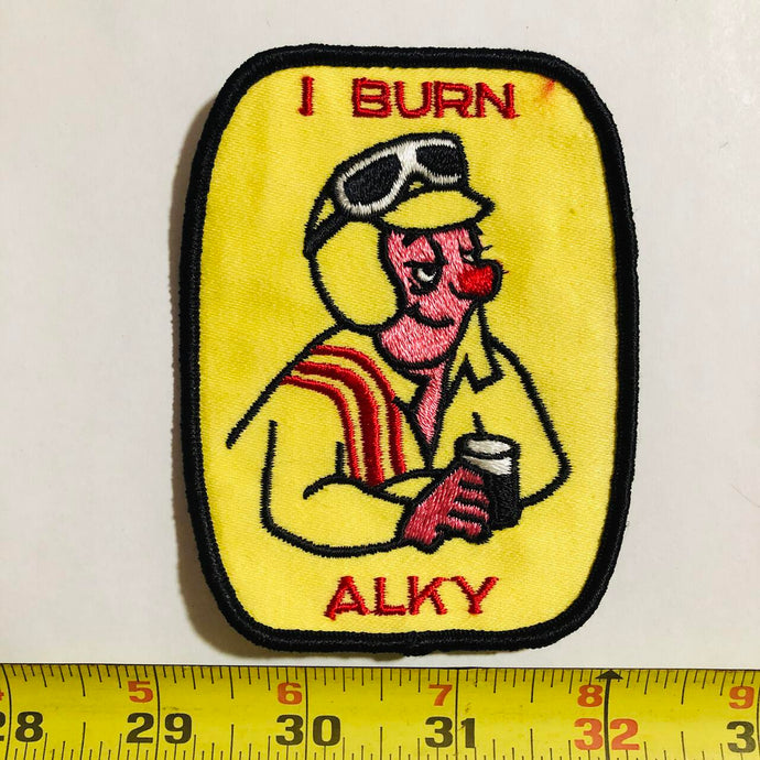 I Burn Alky Racing Vintage Patch