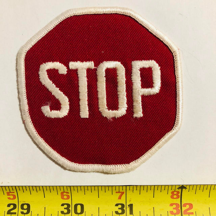 Stop Sign Vintage Patch