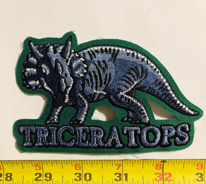 Triceratops Dinosaur Vintage Patch