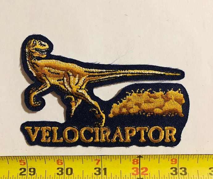 Velociraptor Dinosaur Vintage Patch