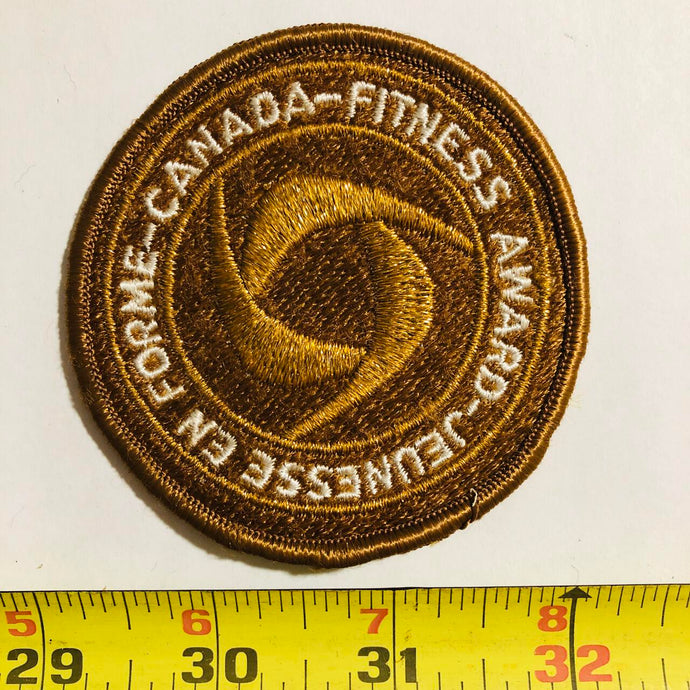 Participaction Canada Fitness Bronze 3rd Generation Award Vintage Patch