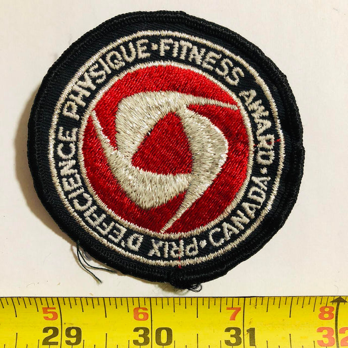 Participaction Canada Fitness Silver 1st Generation Award Vintage Patch